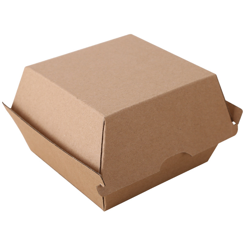 Manufacturers direct corrugated burger box custom disposable snack carton packaging box food packaging box
