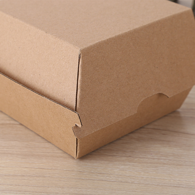 Manufacturers direct corrugated burger box custom disposable snack carton packaging box food packaging box