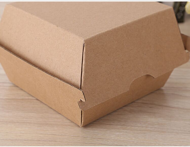 Manufacturers direct corrugated burger box custom disposable snack carton packaging box food packaging box Manufacturers direct corrugated burger box custom disposable snack carton packaging box food packaging box
