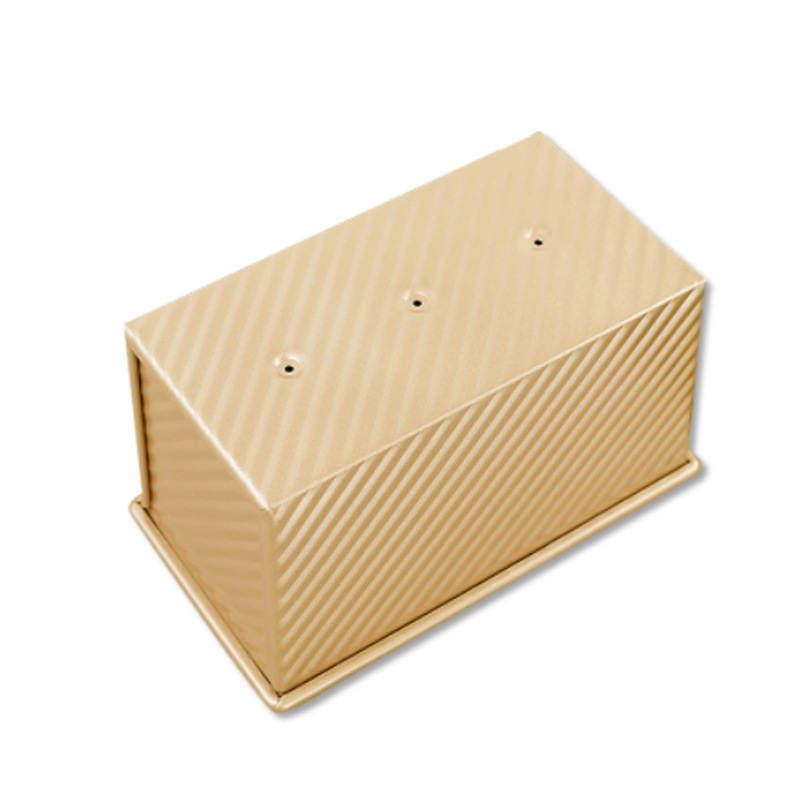 Corrugated toast rectangular box 450 g toast box with cover of bread mold baking mold golden toast box