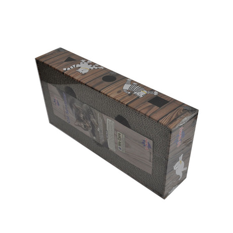 The Cat scratch board hole, hole ball scratch board box hollow Cat scratch board bell ball corrugated Cat toy pet supplies