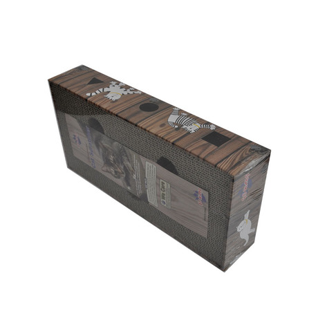 The Cat scratch board hole, hole ball scratch board box hollow Cat scratch board bell ball corrugated Cat toy pet supplies