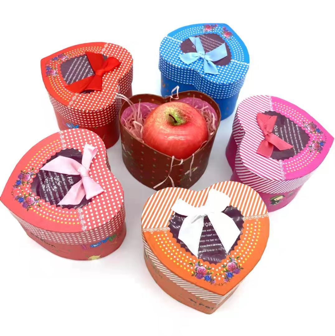 Hot Sale Heart-Shaped Christmas Eve Christmas Apple Box Creative Valentine's Day Birthday Peach Heart Gift Box in Stock Wholesale Hot Sale Heart-Shaped Christmas Eve Christmas Apple Box Creative Valentine's Day Birthday Peach Heart Gift Box in Stock Wholesale