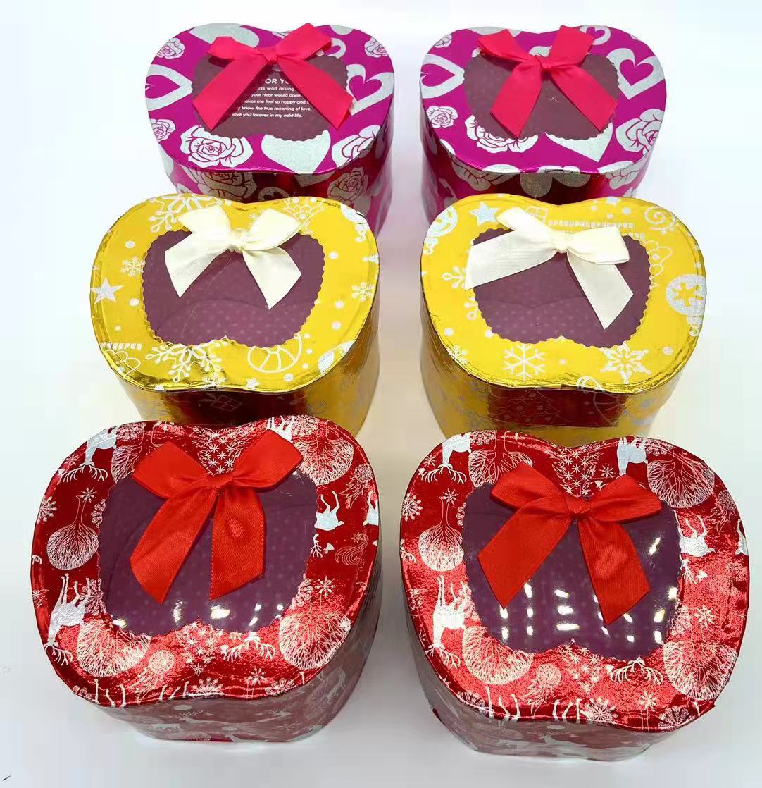 Hot Sale Heart-Shaped Christmas Eve Christmas Apple Box Creative Valentine's Day Birthday Peach Heart Gift Box in Stock Wholesale Hot Sale Heart-Shaped Christmas Eve Christmas Apple Box Creative Valentine's Day Birthday Peach Heart Gift Box in Stock Wholesale
