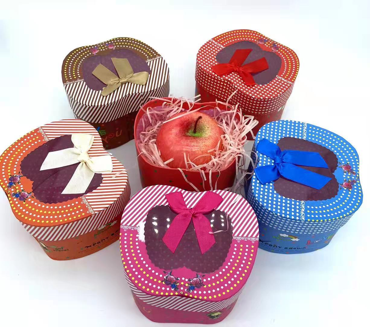 Hot Sale Heart-Shaped Christmas Eve Christmas Apple Box Creative Valentine's Day Birthday Peach Heart Gift Box in Stock Wholesale Hot Sale Heart-Shaped Christmas Eve Christmas Apple Box Creative Valentine's Day Birthday Peach Heart Gift Box in Stock Wholesale