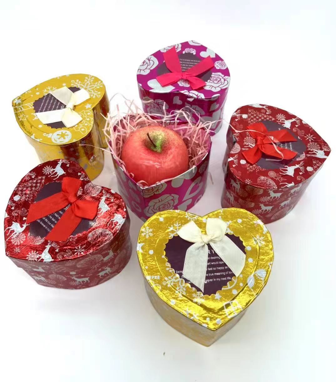 Hot Sale Heart-Shaped Christmas Eve Christmas Apple Box Creative Valentine's Day Birthday Peach Heart Gift Box in Stock Wholesale Hot Sale Heart-Shaped Christmas Eve Christmas Apple Box Creative Valentine's Day Birthday Peach Heart Gift Box in Stock Wholesale