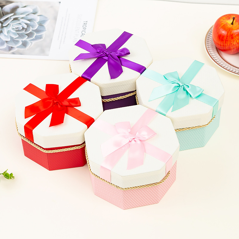 Creative Octagon Box Wedding Gift Apple Box Octagonal Gift Box Lipstick Cup Gift Box in Stock