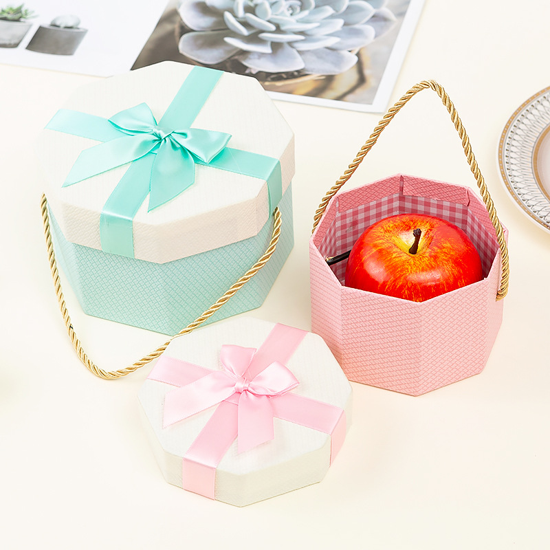 Creative Octagon Box Wedding Gift Apple Box Octagonal Gift Box Lipstick Cup Gift Box in Stock