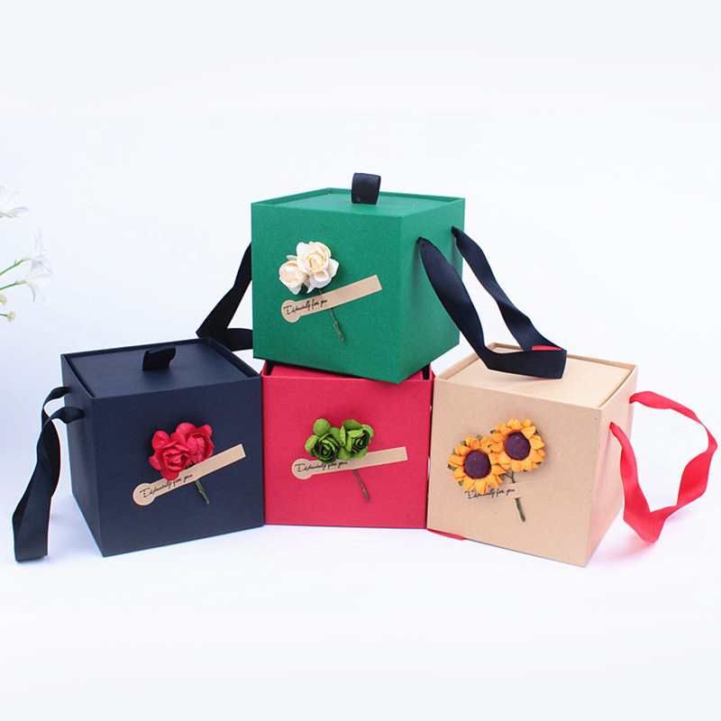 Manufacturer Christmas apple box wholesale professional custom portable apple gift box wholesale color style can be customized