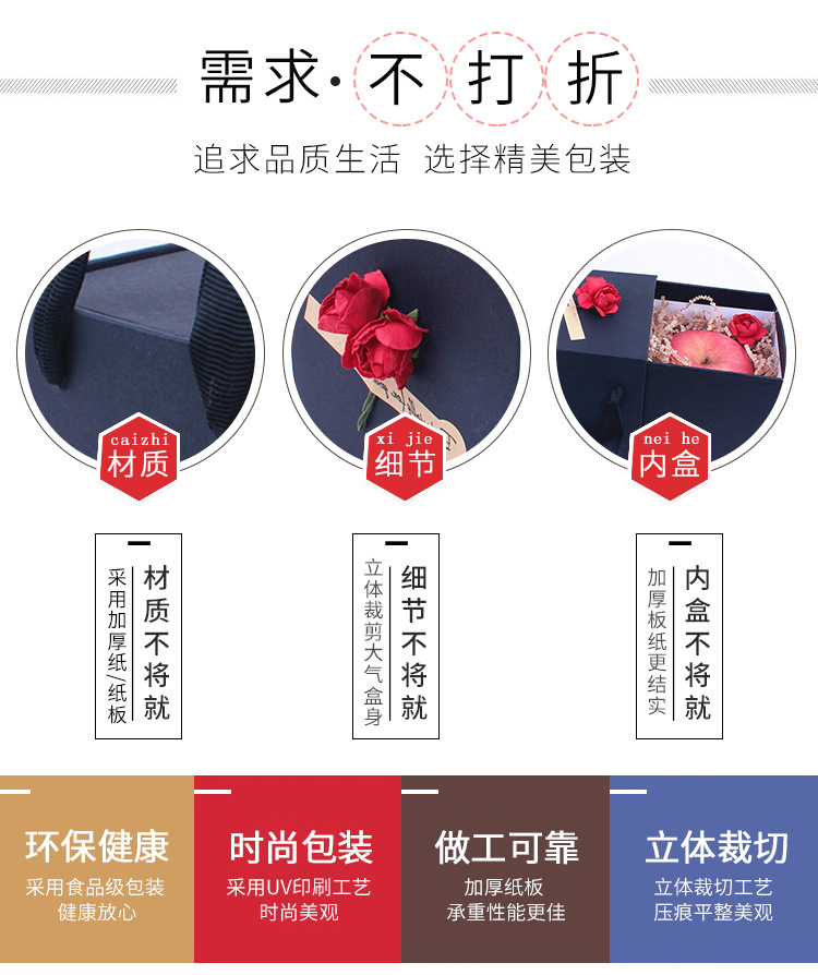Manufacturer Christmas apple box wholesale professional custom portable apple gift box wholesale color style can be customized Manufacturer Christmas apple box wholesale professional custom portable apple gift box wholesale color style can be customized