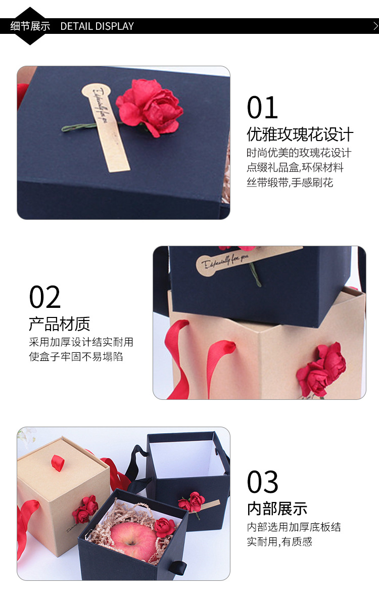 Manufacturer Christmas apple box wholesale professional custom portable apple gift box wholesale color style can be customized Manufacturer Christmas apple box wholesale professional custom portable apple gift box wholesale color style can be customized