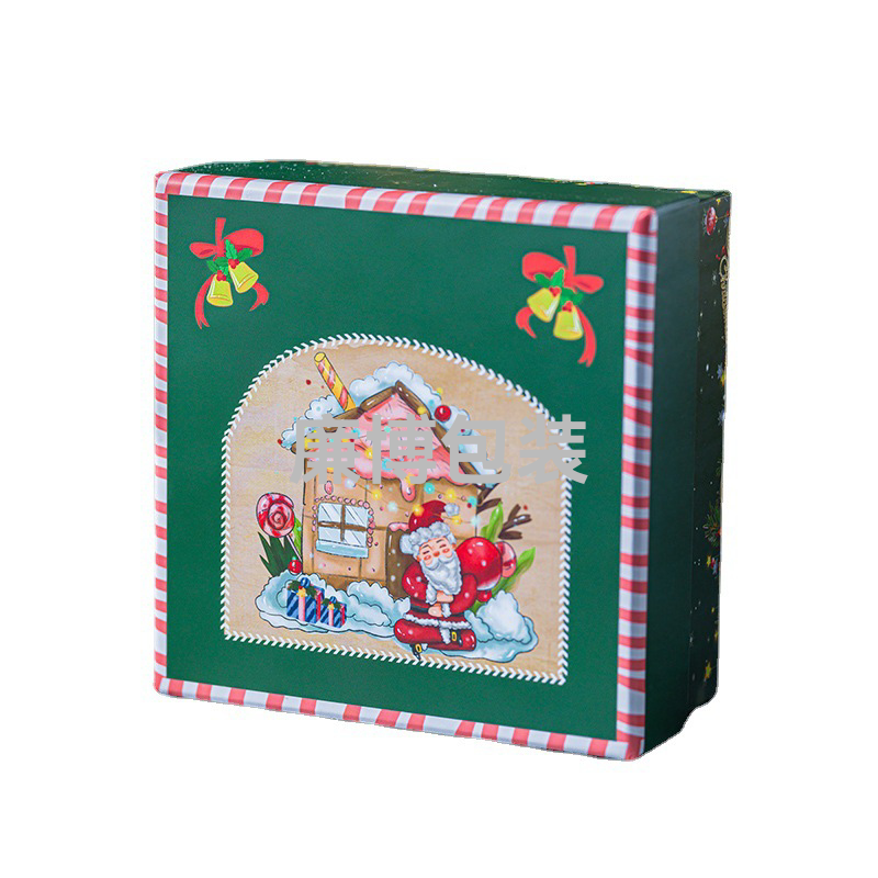 Green Christmas Box Christmas Eve Apple Box Christmas Gift Box Large Hat Scarf Packaging Box
