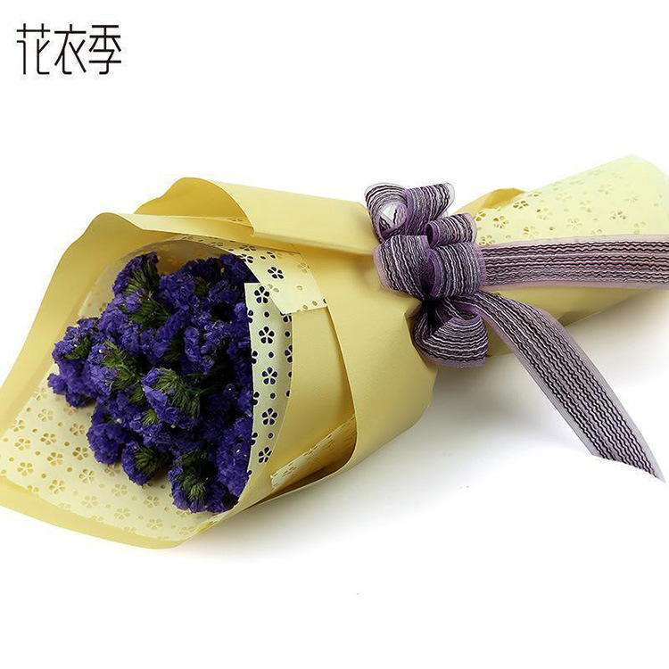 Seasonal flower wrapping paper, plain kraft paper gift wrapping, and plain kraft paper bouquet wrapped paper