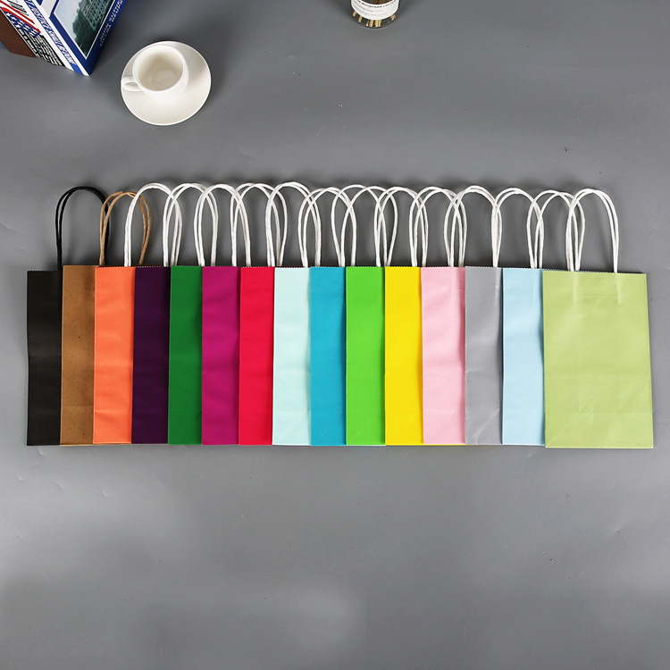 White Clothing Shopping Handbag Kraft Paper Handbag Customized Take-out Paper Bag Customized Logo