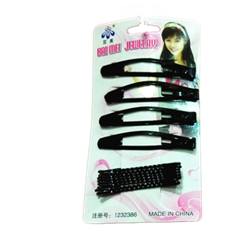 AB Card Barrettes Set Steel Wire Hairpin Barrettes Combination Side Clip Word Clip Wave Korean Girl&#039;s Hair Hoop Wholesale