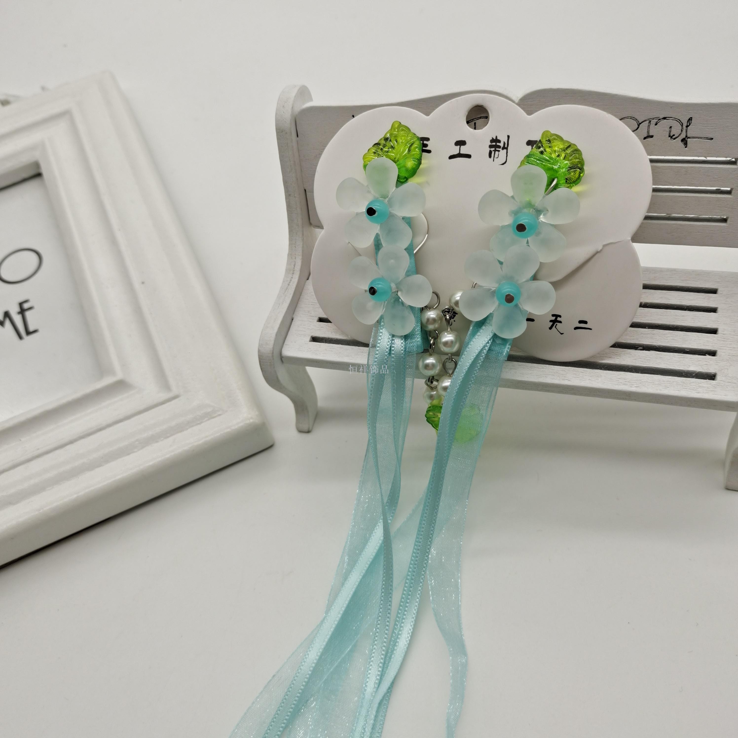Child adult Hanfu ancient costume Headpiece girl ancient style hairpin hairpin Tassel girl Chinese style hair card head flower Child adult Hanfu ancient costume Headpiece girl ancient style hairpin hairpin Tassel girl Chinese style hair card head flower