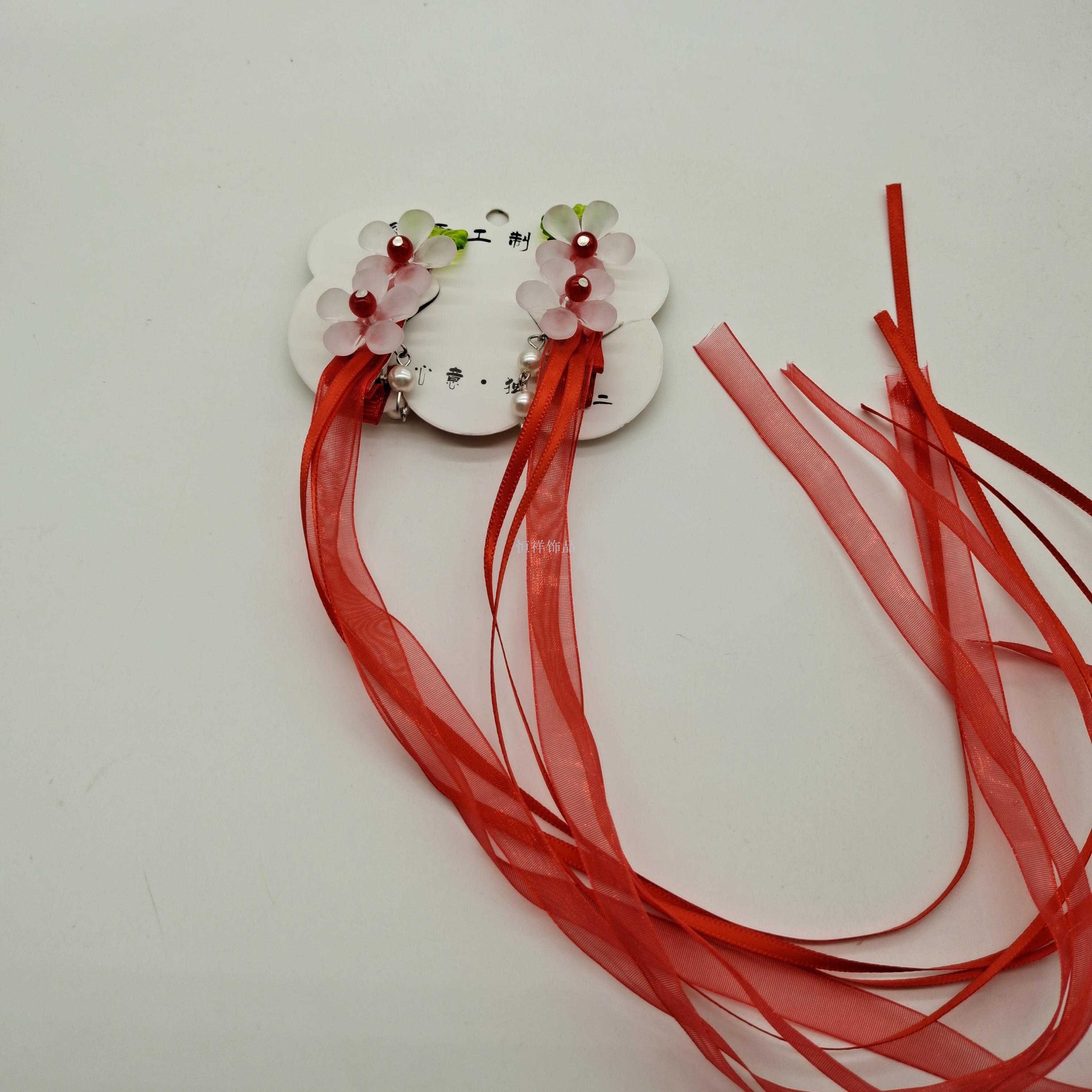 Child adult Hanfu ancient costume Headpiece girl ancient style hairpin hairpin Tassel girl Chinese style hair card head flower Child adult Hanfu ancient costume Headpiece girl ancient style hairpin hairpin Tassel girl Chinese style hair card head flower