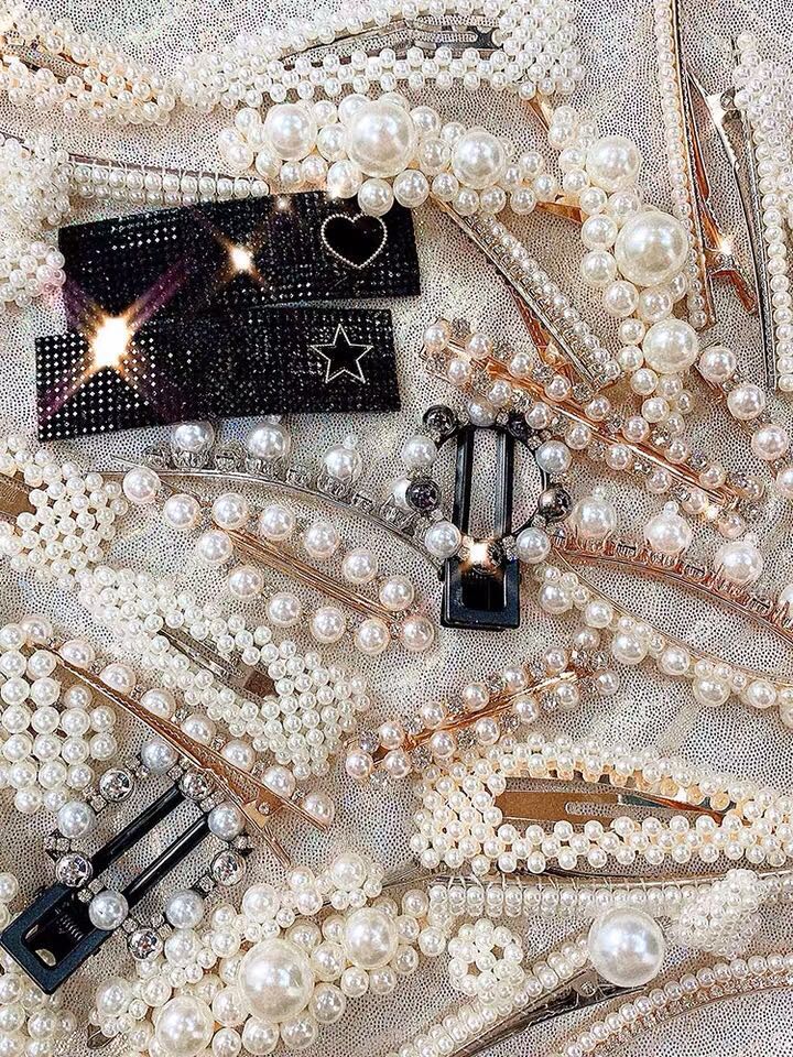 Pearl Hairpin Female Korean Side Clip Girl Internet Celebrity Ins Hairpin 2019 New Headdress Clip Card