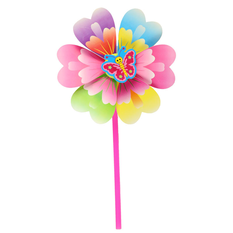 Kindergarten Windmill Hairpin Children Headwear Light-Emitting Hairpin Stall Windmill Small Hairpin Plastic Sell Germination Card