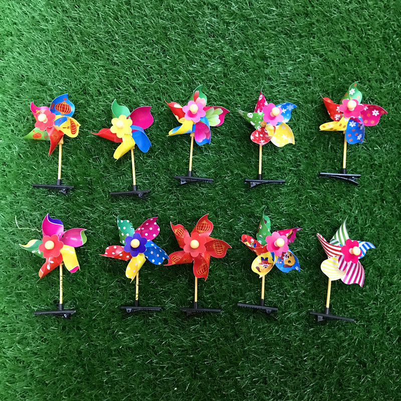 Kindergarten Windmill Hairpin Children Headwear Light-Emitting Hairpin Stall Windmill Small Hairpin Plastic Sell Germination Card Kindergarten Windmill Hairpin Children Headwear Light-Emitting Hairpin Stall Windmill Small Hairpin Plastic Sell Germination Card