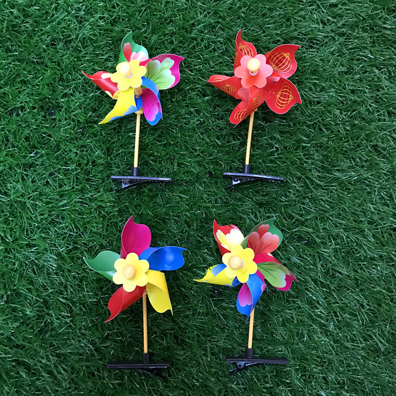 Kindergarten Windmill Hairpin Children Headwear Light-Emitting Hairpin Stall Windmill Small Hairpin Plastic Sell Germination Card Kindergarten Windmill Hairpin Children Headwear Light-Emitting Hairpin Stall Windmill Small Hairpin Plastic Sell Germination Card