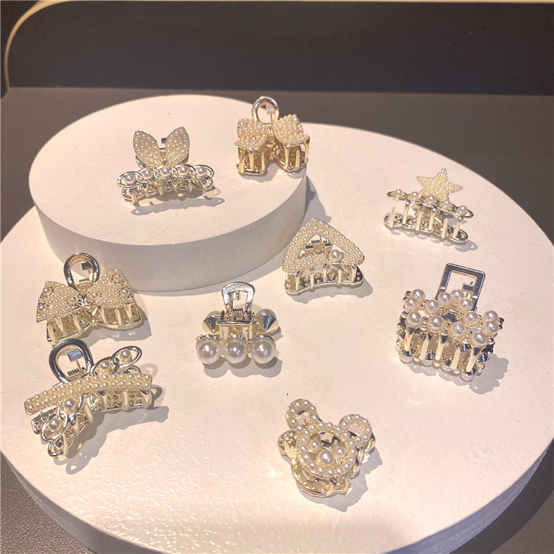 Metal Small Jaw Clip Fringe Hairpin Female Summer Back Head Broken Hair Card High Ponytail Fixed Gadget Shark Clip Hairware Metal Small Jaw Clip Fringe Hairpin Female Summer Back Head Broken Hair Card High Ponytail Fixed Gadget Shark Clip Hairware
