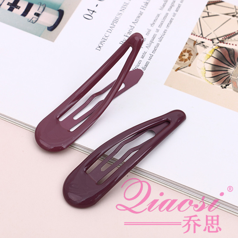 Simple Girls&#039; Hairpin Candy Color Bang Hairpin Word Clip Head Clip Hairpin Adult Headdress Card for Children