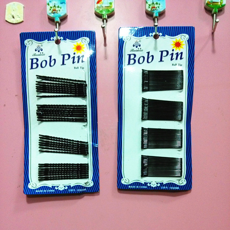 Blue Card Clip Black Clip Clip Clip Studio Bride Hair Braiding Shape Hairpin round Head Steel Wire Hairpin