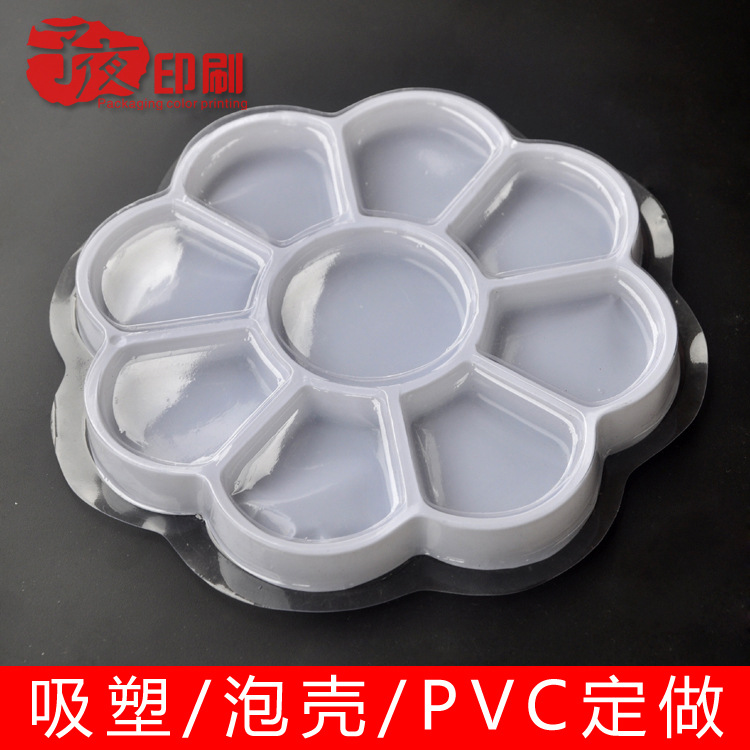 Blister packaging box PVC transparent folding card double side Blister packaging custom
