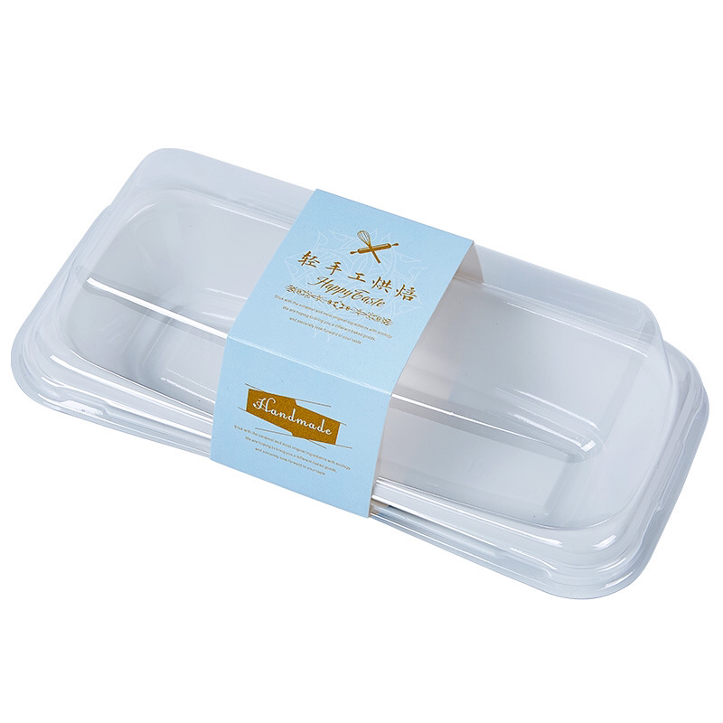 Baking Cake Roll Boxes Towel Roll Packing Box Blister Packaging Rectangular Plastic Box Transparent Plastic Cake Box Rolls