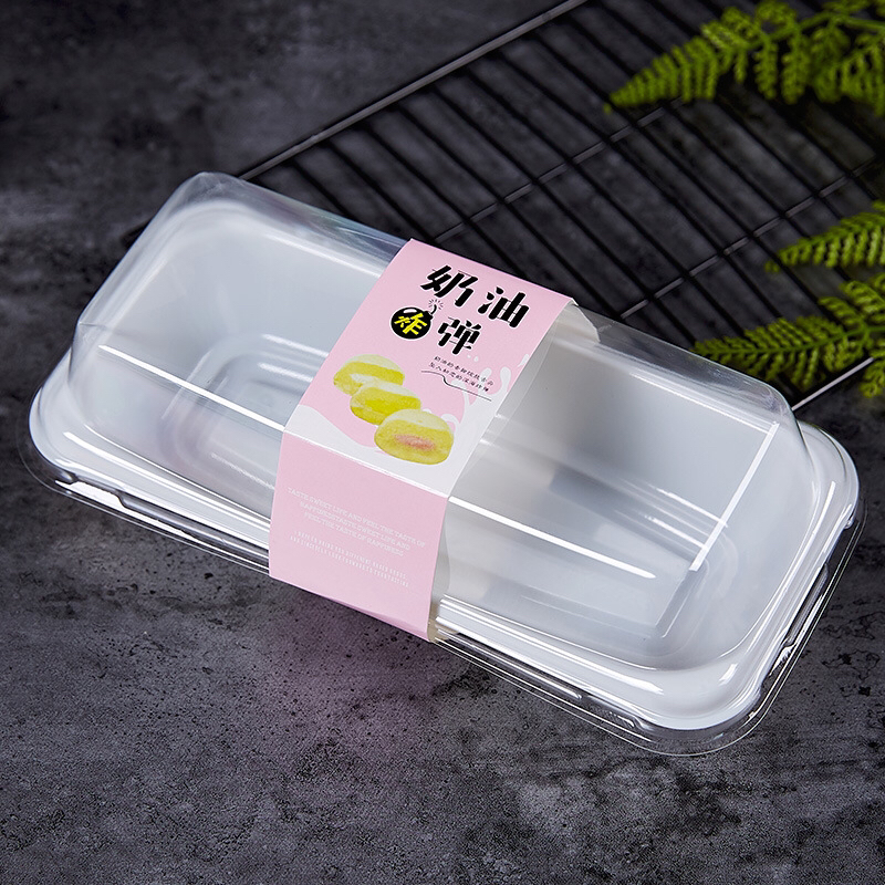Baking Cake Roll Boxes Towel Roll Packing Box Blister Packaging Rectangular Plastic Box Transparent Plastic Cake Box Rolls
