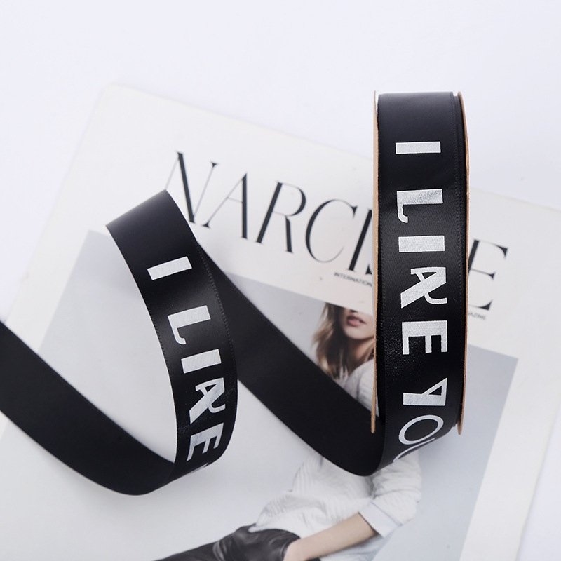 Wholesale English like You Letter Ribbon Flower Packaging Material Bouquet Gift Packing Ribbon Floriculture Polyester Belt Wholesale English like You Letter Ribbon Flower Packaging Material Bouquet Gift Packing Ribbon Floriculture Polyester Belt
