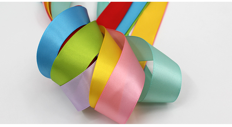 [Free Shipping for One Roll] 2.5cm Satin Ribbon Ribbon Gift Box Packing Ribbon Bowknot Ribbon Wedding Decorative Band