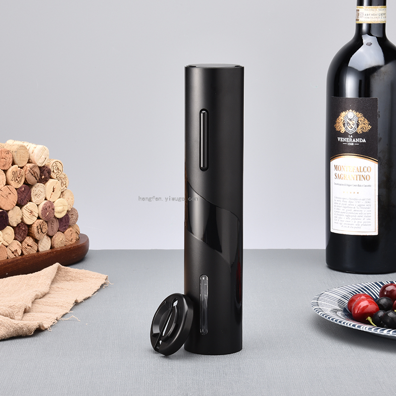 Gift Box Dry Battery Type Electric Bottle Opener with Cutting Foil Knife Wine Dispenser Pull-Type Vacuum Plug