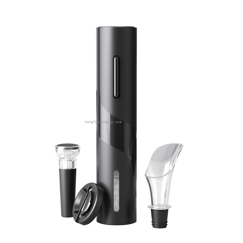 Gift Box Dry Battery Type Electric Bottle Opener with Cutting Foil Knife Wine Dispenser Pull-Type Vacuum Plug