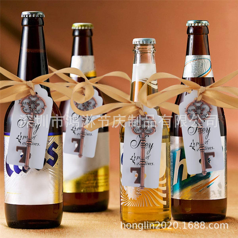 Creative Style Wedding Candy Box European and American Wedding Favors Beer Bottle Opener Wedding Party Decoration Supplies Wedding Candy Bag