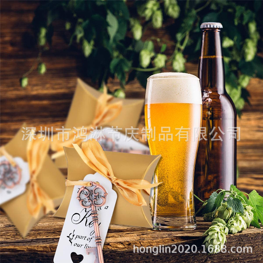 Creative Style Wedding Candy Box European and American Wedding Favors Beer Bottle Opener Wedding Party Decoration Supplies Wedding Candy Bag
