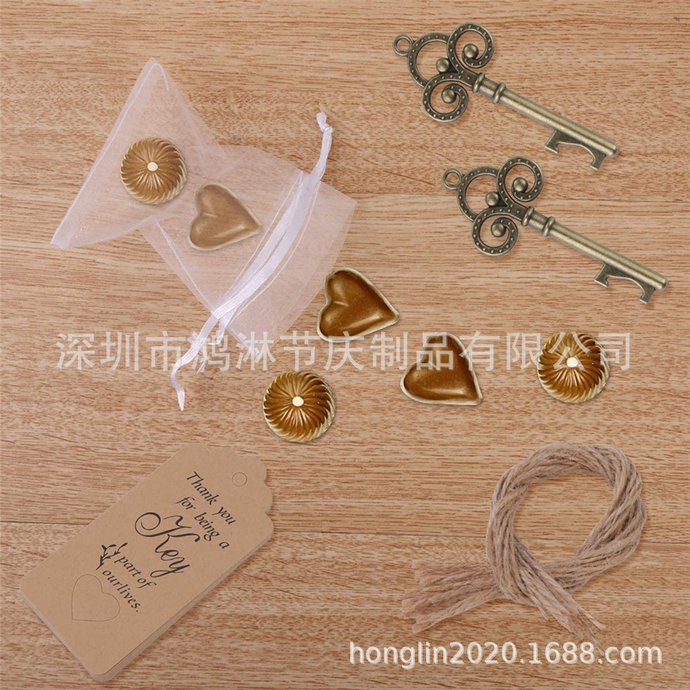 Creative Style Wedding Candy Box European and American Wedding Favors Beer Bottle Opener Wedding Party Decoration Supplies Wedding Candy Bag