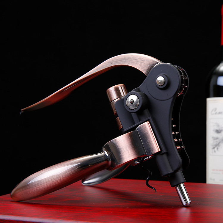 Factory Spot Direct Sales Wine Bottle Opener Kit Gift Box Leather Box Wooden Box Nine-Piece Set Wooden Box Rabbit-Shaped Wine Set