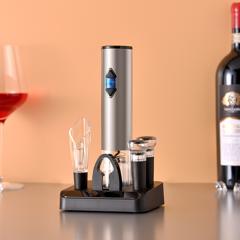 New Gift Box Bottle Opener Business Gift Anniversary Celebration Storage Base Red Wine Electric Bottle Opener Gift Box