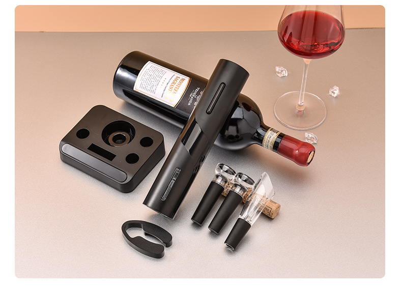 New Gift Box Bottle Opener Business Gift Anniversary Celebration Storage Base Red Wine Electric Bottle Opener Gift Box