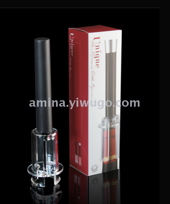 Pneumatic bottle opener color box red wine bottle opener plastic pin type bottle opener manufacturers direct sales