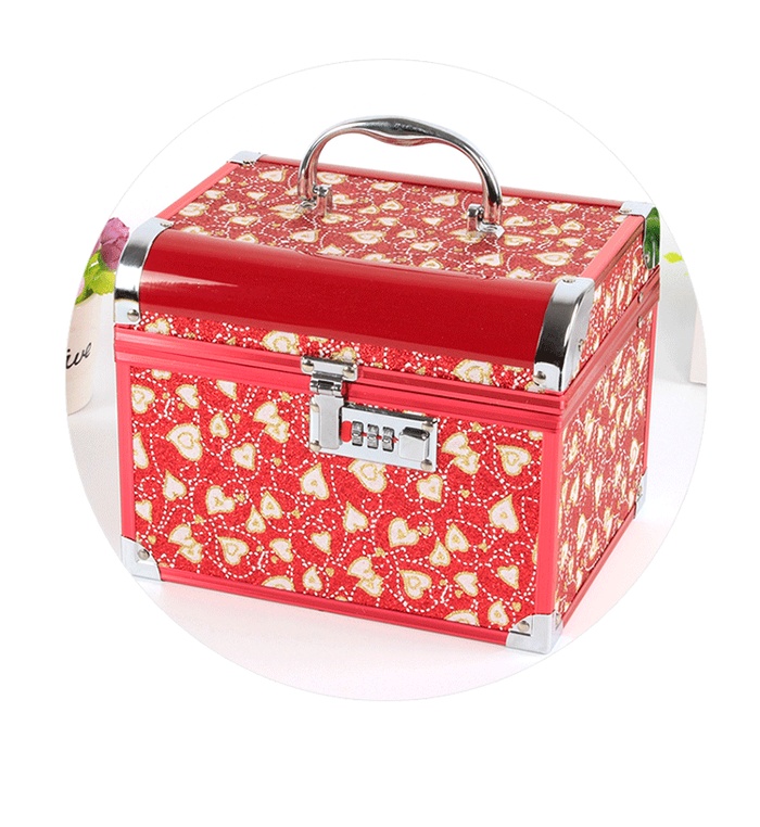 Wedding hand care password alloy cosmetic case jewelry box storage box Wedding hand care password alloy cosmetic case jewelry box storage box