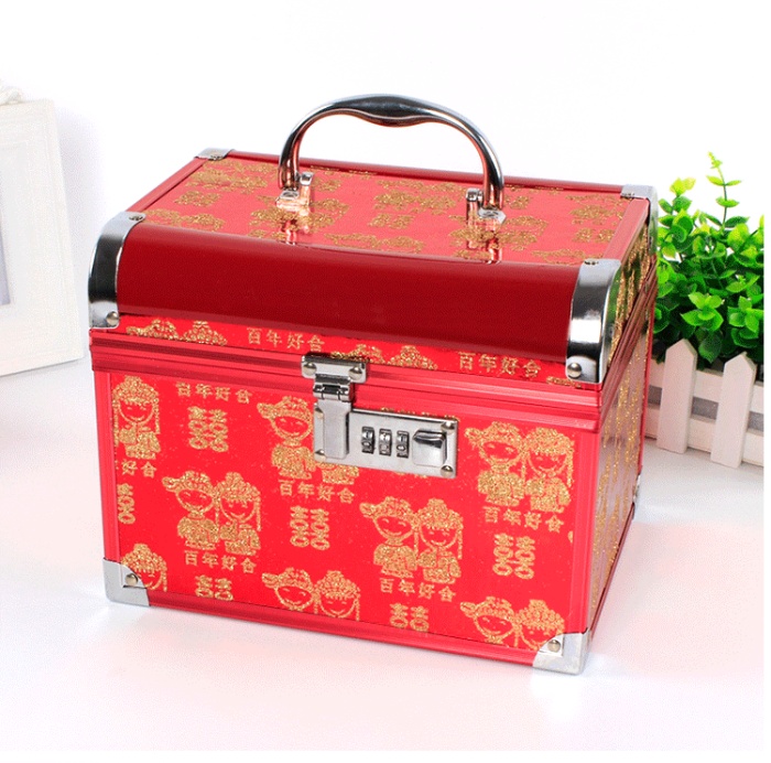 Wedding hand care password alloy cosmetic case jewelry box storage box Wedding hand care password alloy cosmetic case jewelry box storage box