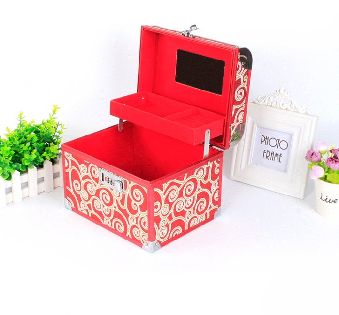 Wedding hand care password alloy cosmetic case jewelry box storage box Wedding hand care password alloy cosmetic case jewelry box storage box