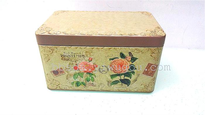 Factory direct classic printed tin box with gift box jewelry box cookie jar