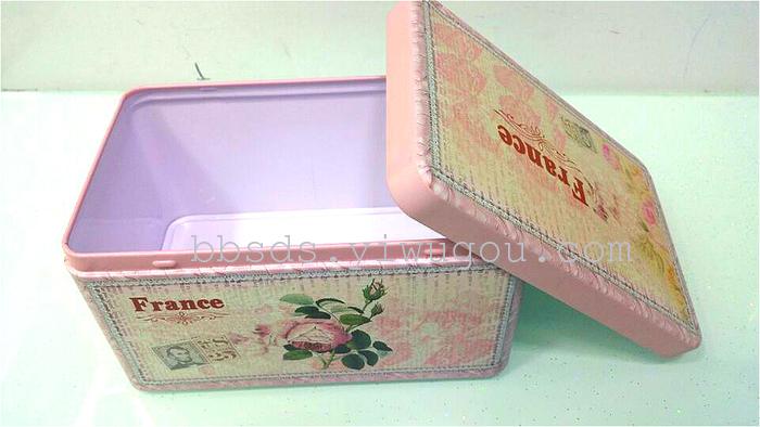 Factory direct classic printed tin box with gift box jewelry box cookie jar