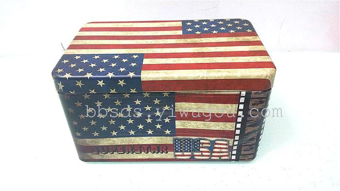 Factory direct classic printed tin box with gift box jewelry box cookie jar
