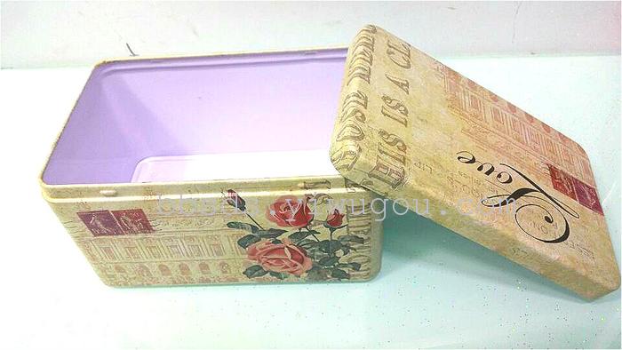 Factory direct classic printed tin box with gift box jewelry box cookie jar