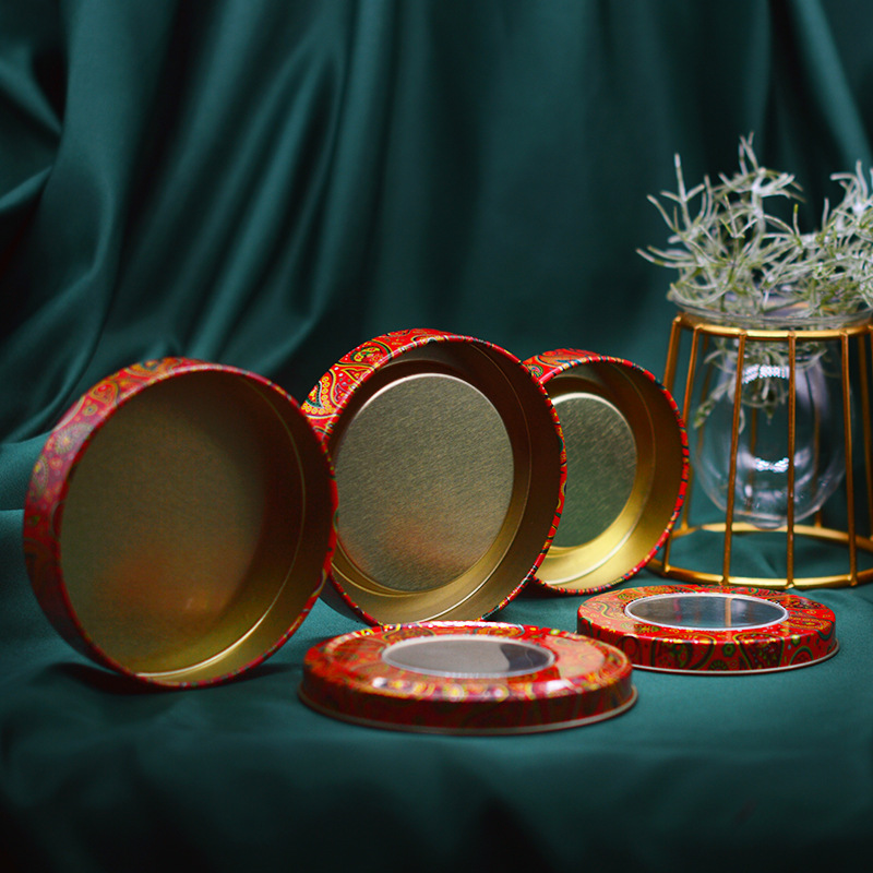 New Products in Stock Saffron Packaging Tin round Color 1G 3G 5G 10G Saffron Iron Box Metal Box